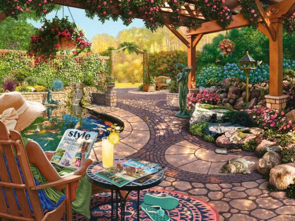 Cozy Backyard Bliss (750 pc Large Format Puzzle)