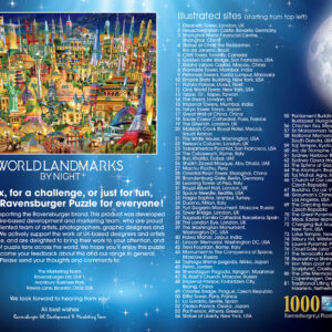 World Landmarks At Night (1000 pc Puzzle)