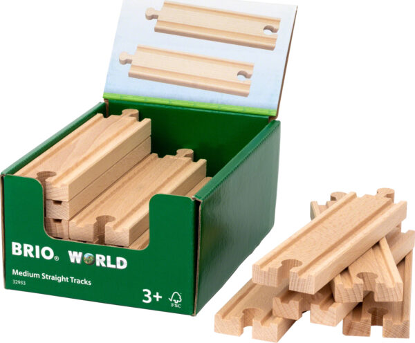 BRIO Medium Straight Tracks (sold individually)