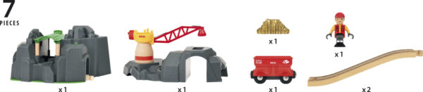 BRIO Crane & Mountain Tunnel (Accessory)