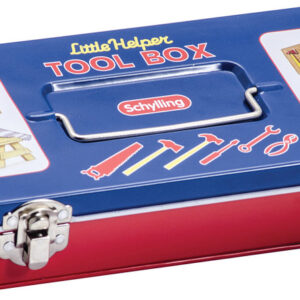 Tin Tool Box with Tools