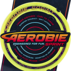 Aerobie Sprint Ring Outdoor Flying Disc - 10 Inches - Yellow