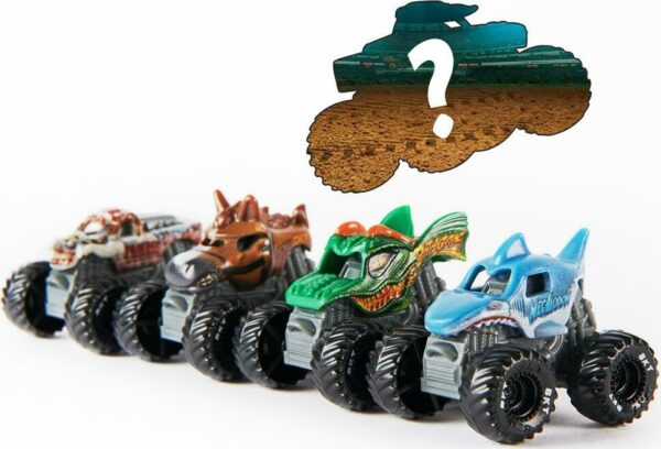 Monster Jam - Official Mini 5-Pack with Mystery Collectible Monster Truck - 1:87 Scale