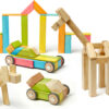 Tegu Classics: 42-Piece Set Magnetic Wooden Blocks (TINTS)