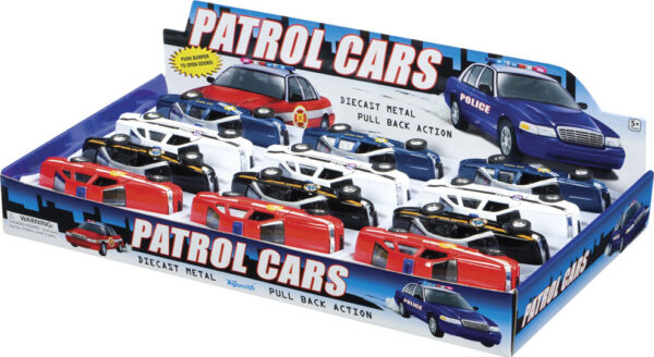 Rollin' Pull Back Patrol Cars (Assorted)