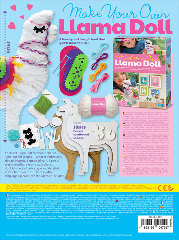 KidzMaker Make Your Own Llama Doll