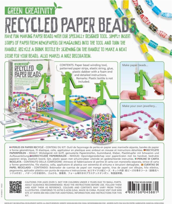 4M Green Creativity Recycled Paper Beads