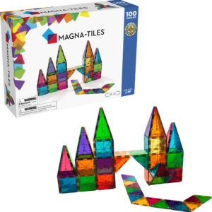 MAGNA-TILES Classic 100-Piece Magnetic Construction Set, The ORIGINAL Magnetic Building Brand