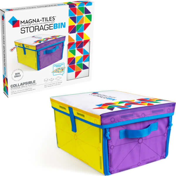 MAGNA-TILES Storage Bin & Interactive Play-Mat, The ORIGINAL Magnetic Building Brand