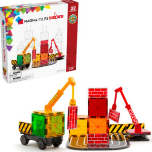 MAGNA-TILES Builder 32-Piece Magnetic Construction Set, The ORIGINAL Magnetic Building Brand