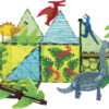 MAGNA-TILES Dino World XL 50-Piece Magnetic Construction Set, The ORIGINAL Magnetic Building Brand