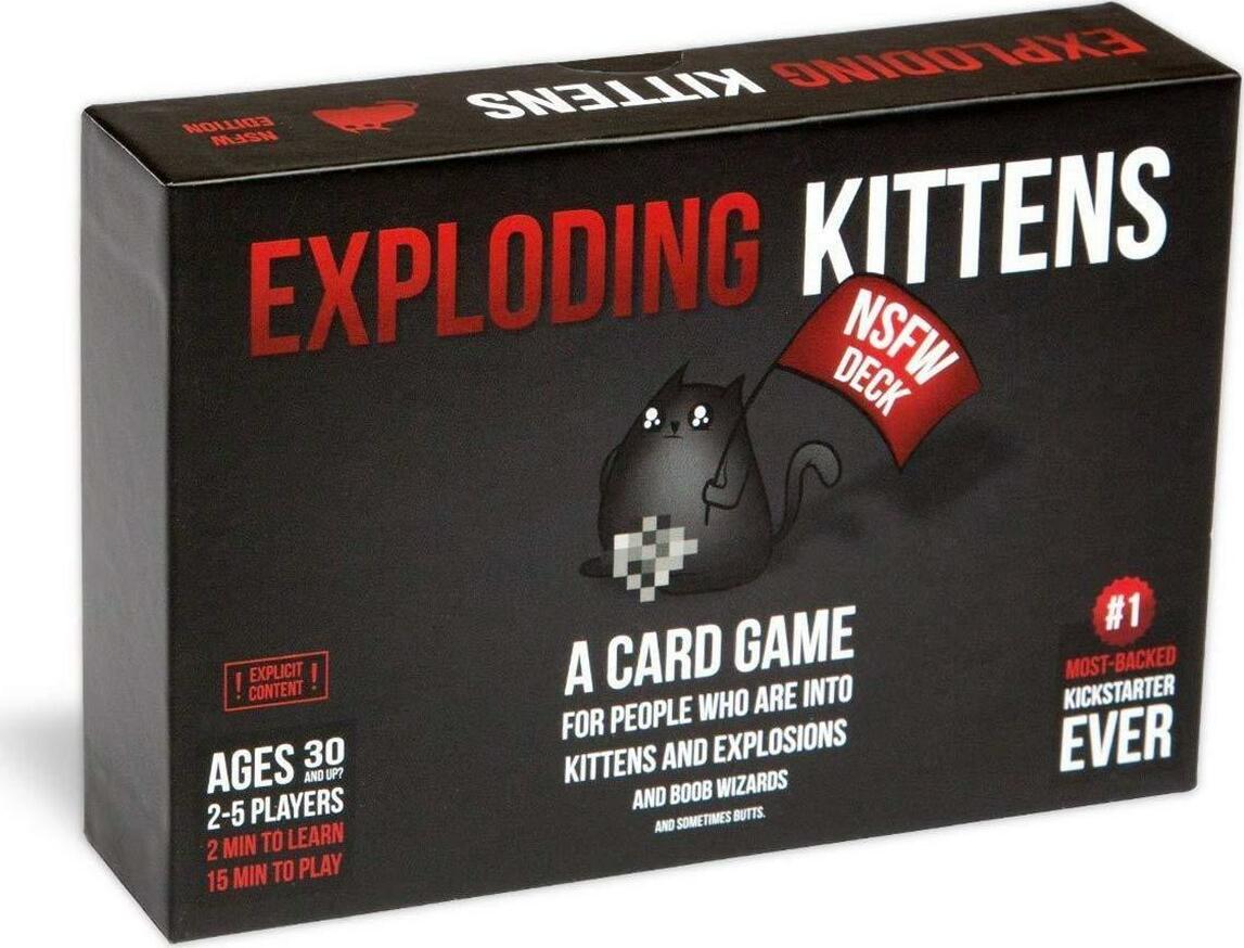 Asmodee Exploding Kittens NSFW Edition Card Game