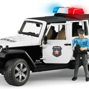 Jeep Wrangler Unlimited Rubicon Police vehicle with policeman