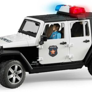 Jeep Wrangler Unlimited Rubicon Police vehicle with policeman