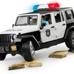 Jeep Wrangler Unlimited Rubicon Police vehicle with policeman