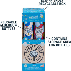1 Liter 2 Bottle Refillable Bubble System