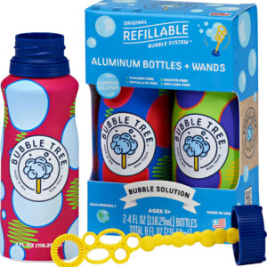 2 Pack Bubble Aluminum Bottles (assorted styles)