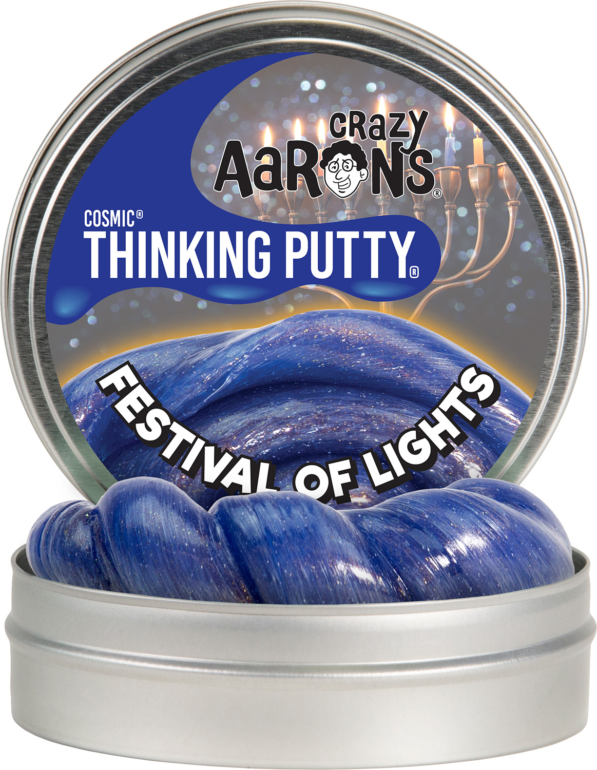 Festival of Lights 4" Cosmic Glow Thinking Putty