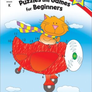 Puzzles And Games For Beginners (K) Home Workbook - Gold Star Edition