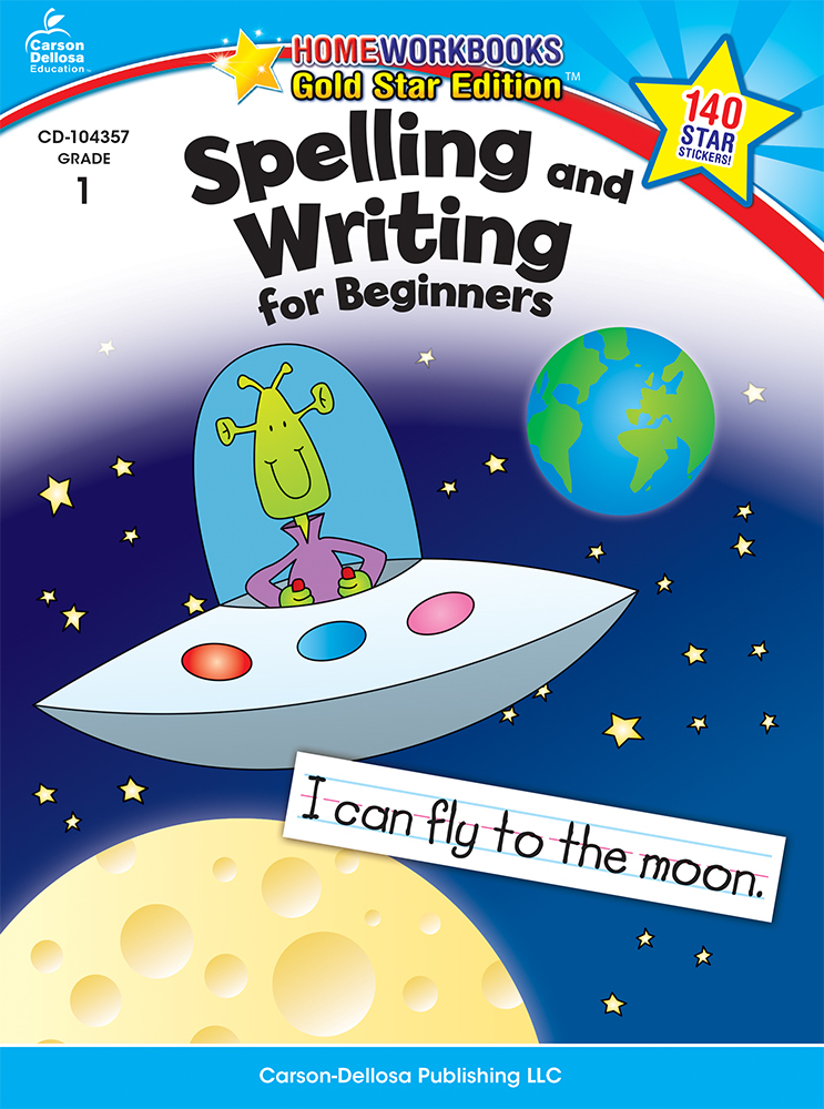 Spelling And Writing For Beginners (1) Home Workbook - Gold Star Edition