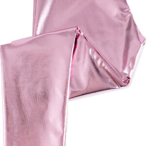 Love Life Metallic Leggings (Size 7-8) (Pink Metallic)