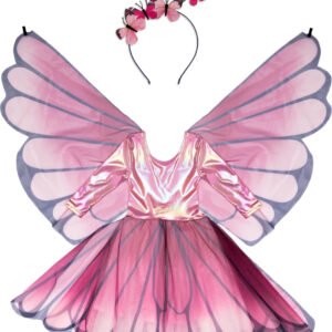 Butterfly Twirl Dress with Wings (Size 5-6)