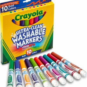 10 Ct Ultra-Clean Washable Bold, Broad Line, Color Max Markers