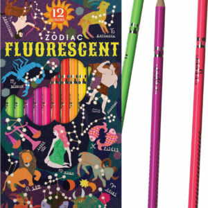 Zodiac 12 Fluorescent Color Pencils