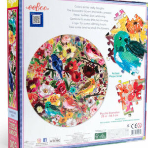 Birds & Blossoms (500 piece round puzzles)