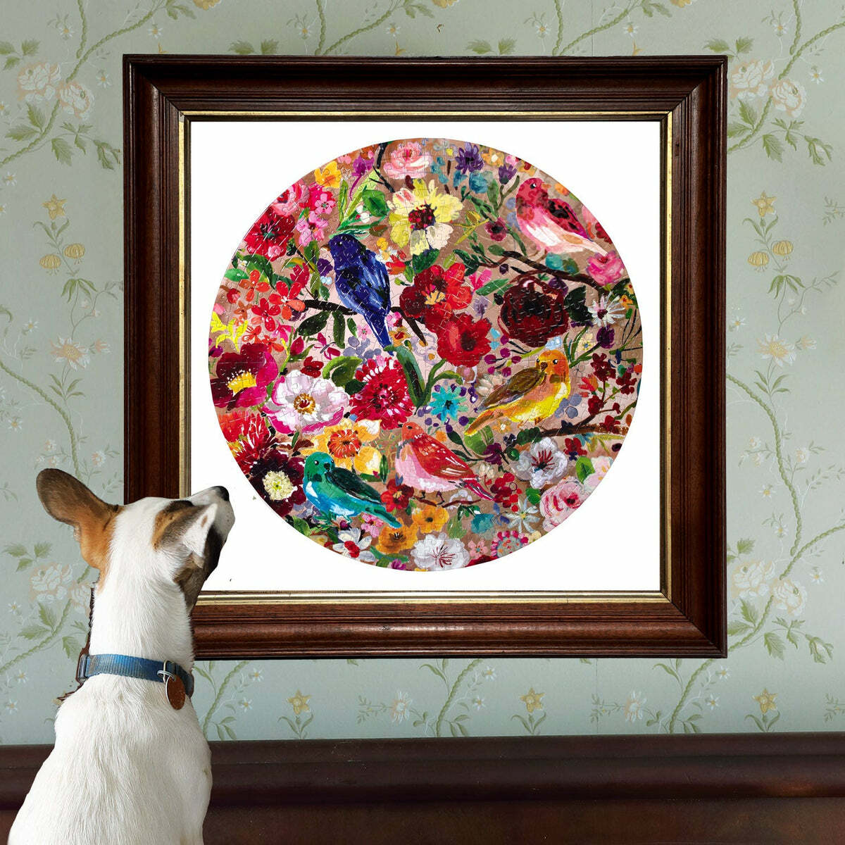 Birds & Blossoms (500 piece round puzzles)