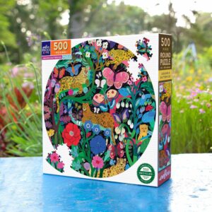Jaguars and Butterflies (500 piece round puzzles)