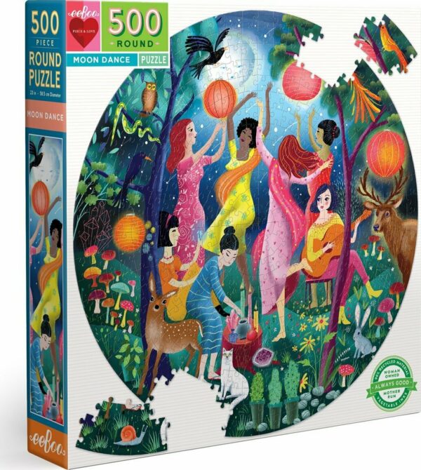 Moon Dance 500 Piece Round Puzzle