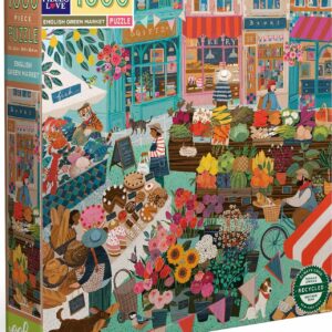 English Green Market (1000 piece square puzzles)