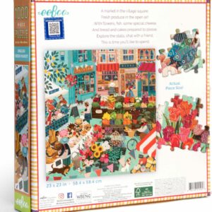English Green Market (1000 piece square puzzles)