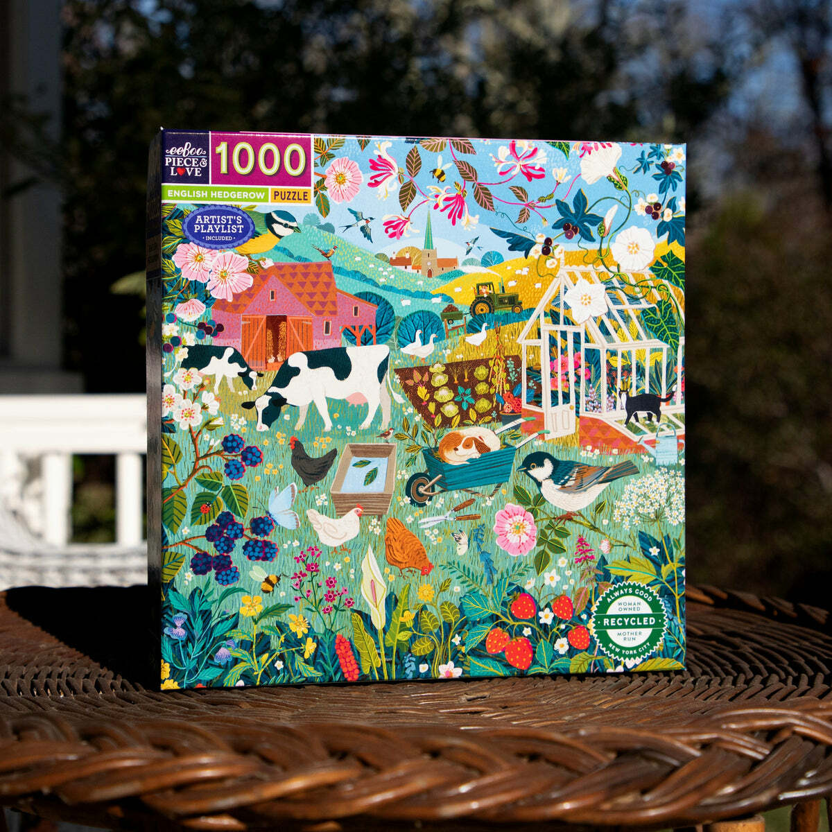 English Hedgerow (1000 piece square puzzles)