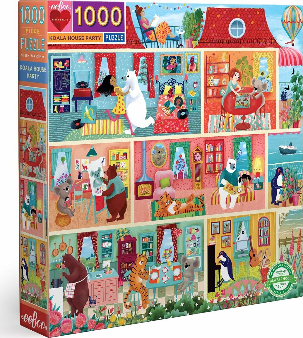 Koala House Party 1000 Piece Puzzle