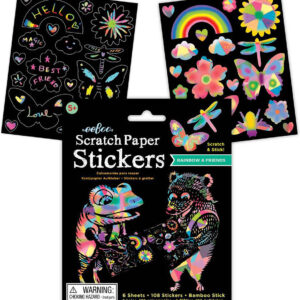 Rainbows And Friends Scratch Paper Stickers