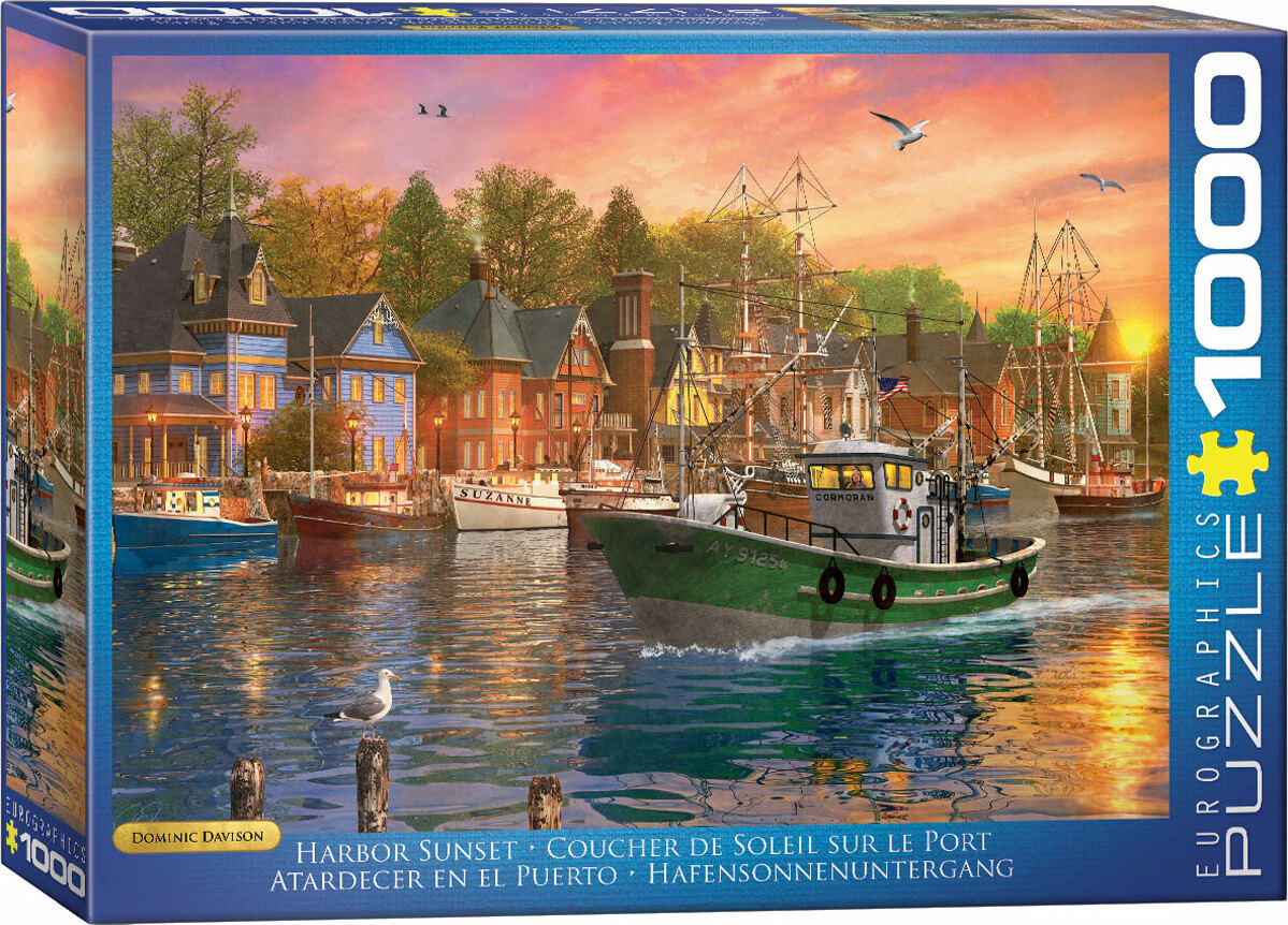 Harbor Sunset by Dominic Davison 1000-Piece Puzzle