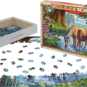 The Fell Ponies by Steve Crisp 1000-Piece Puzzle