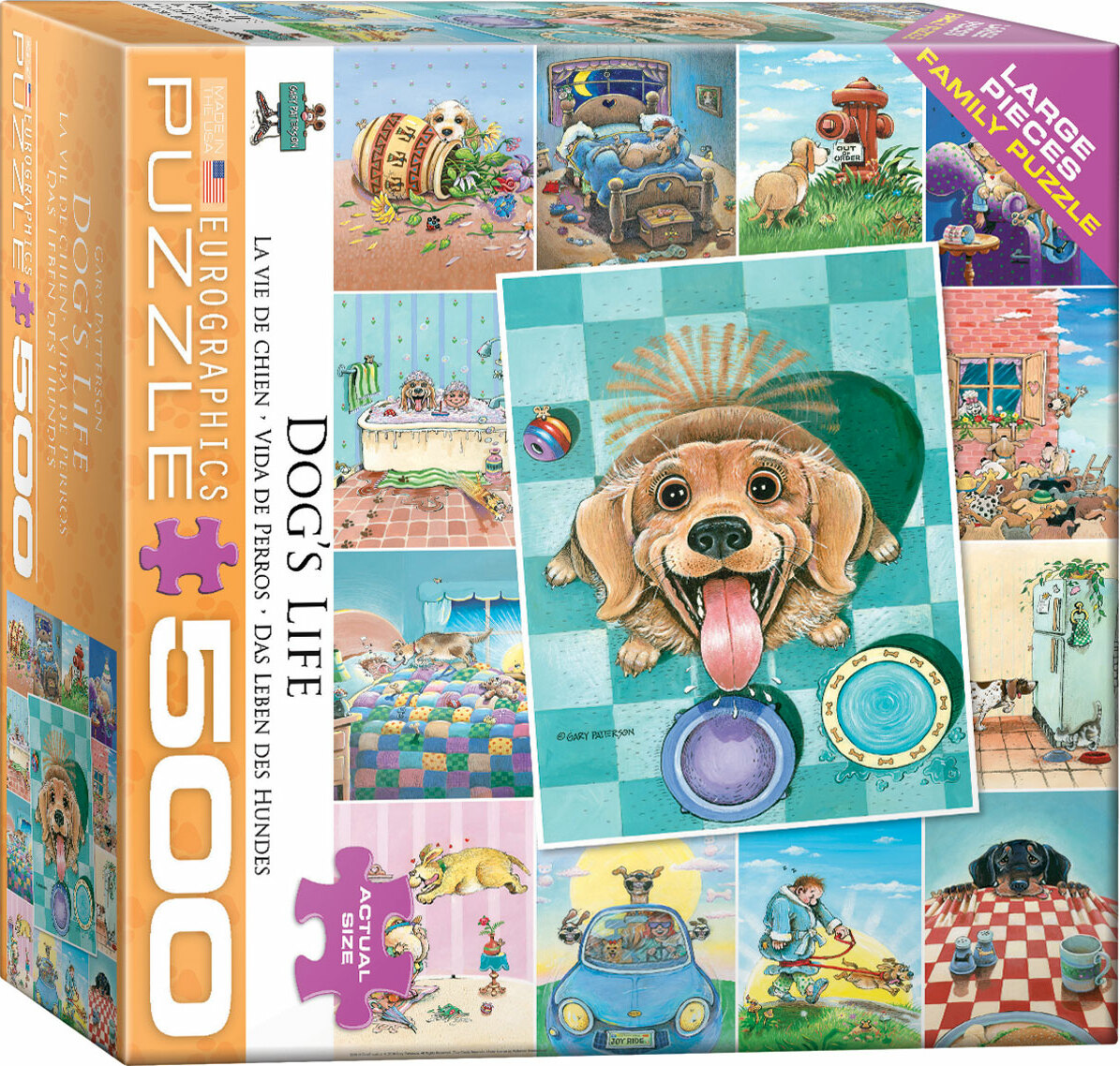 Dog's Life by Gary Patterson 500-Piece Puzzle
