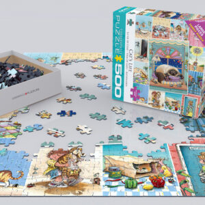 Cat's Life by Gary Patterson 500-Piece Puzzle