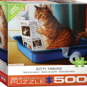 Kitty Throne by Lucia Heffernan 500-Piece Puzzle