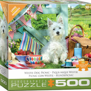 Scottie Dog Picnic 500-Piece Puzzle