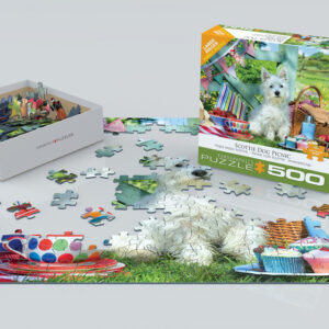 Scottie Dog Picnic 500-Piece Puzzle