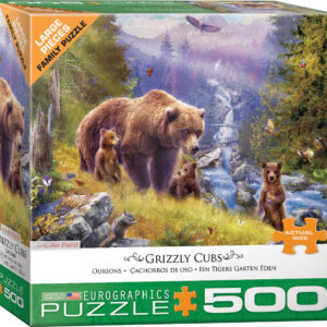 Grizzly Cubs 500-Piece Puzzle
