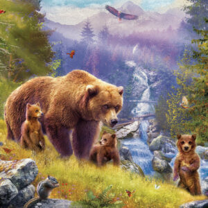 Grizzly Cubs 500-Piece Puzzle