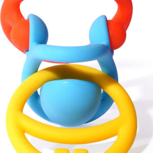 Nigi Nagi and Nogi Teething Rings by MOLUK - Primary colors