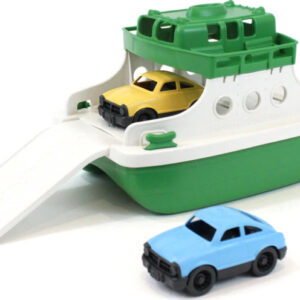 Ferry Boat with Cars (Green & White)