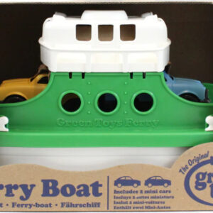 Ferry Boat with Cars (Green & White)