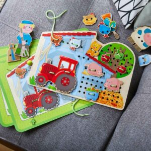 Farm Threading and Lacing Game